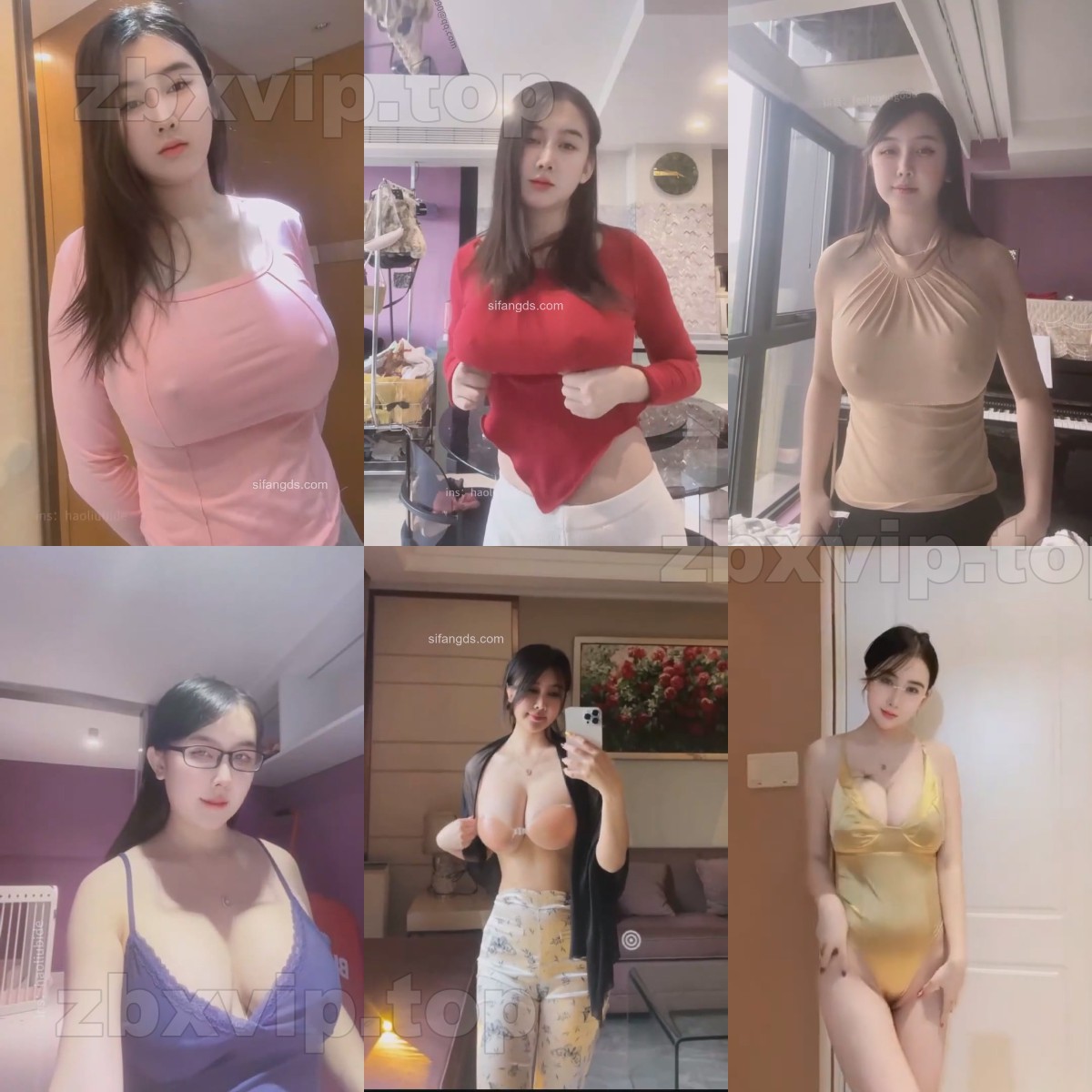 【抖音】冰泉女神 私拍福利（59V）