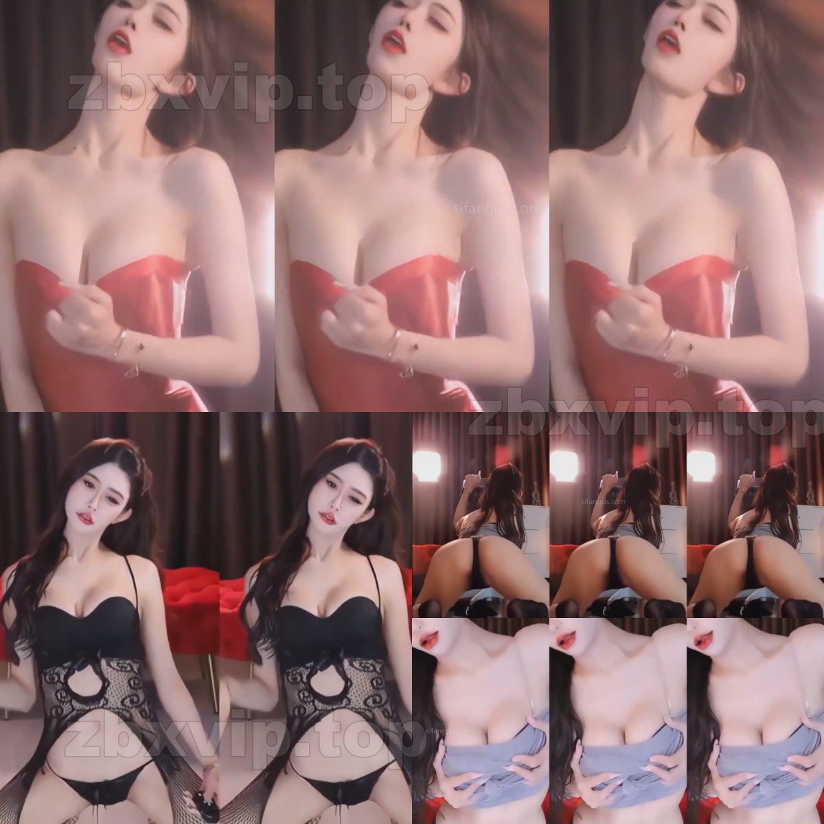 【虎牙主播】 长腿兮兮 土豪群定制（3V）