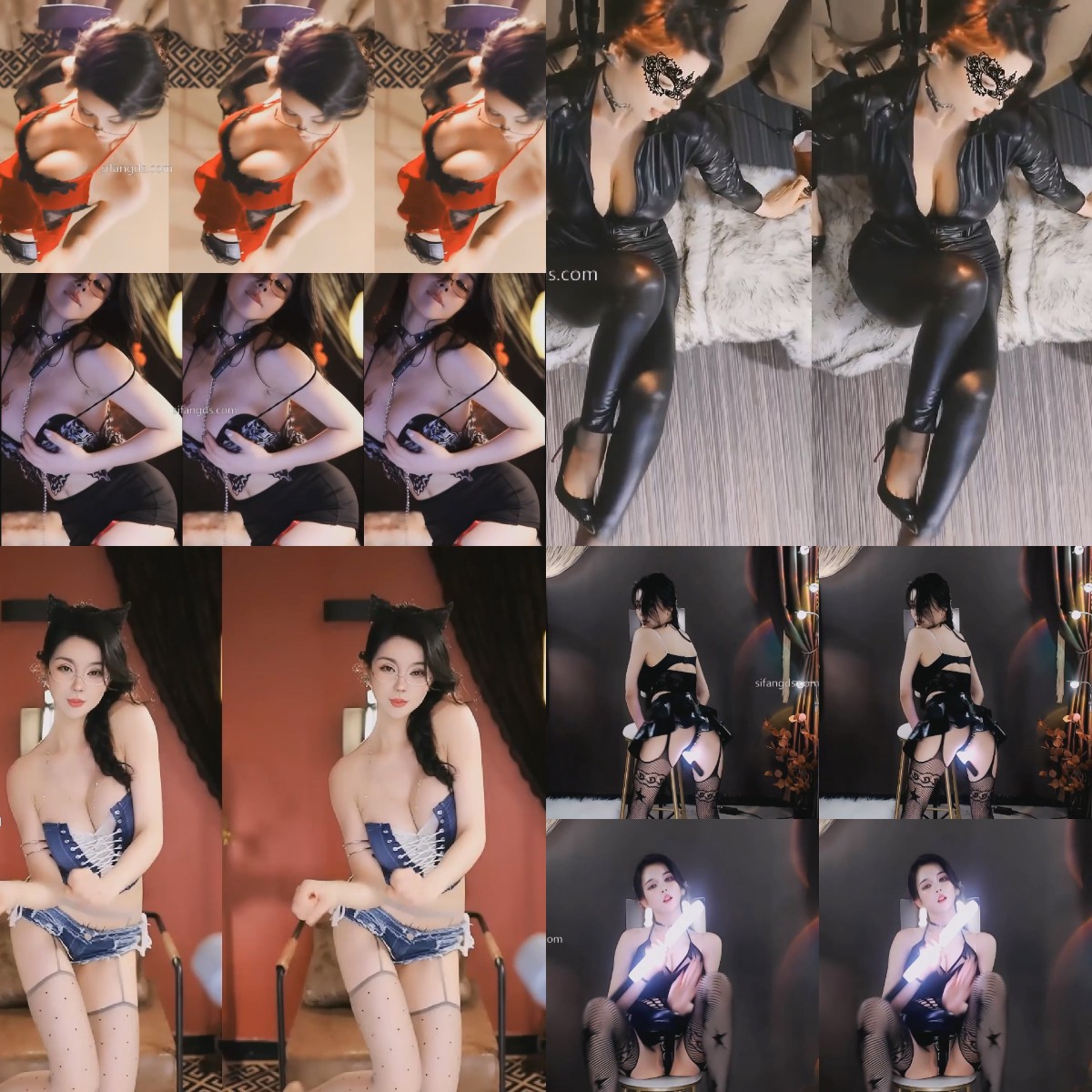 【乐嗨主播】 温凉 付费群定制（7V）