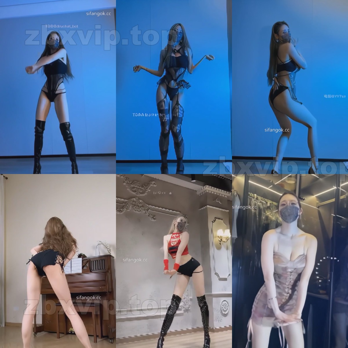 【抖音主播】爱跳舞的小野猫 付费定制（51V）