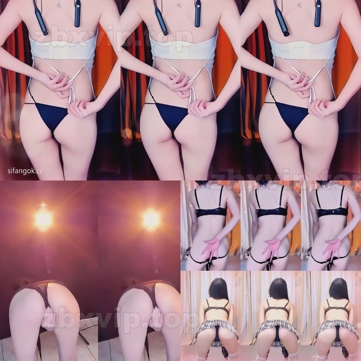 【CC主播】长腿允西 付费群定制（4V）